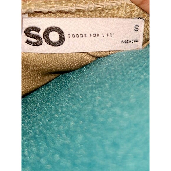 SO Goods For Life Multicolor Chevron Knit Sleeveless Halter Dress Tie Back Small - Picture 2 of 6